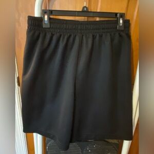 Men's black athletic shorts
